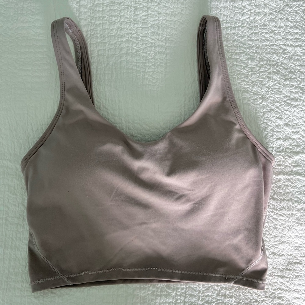 Light brown athletic tank top